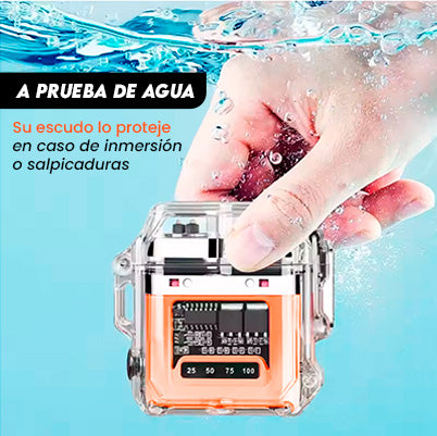 Encendedor de Plasma USB a prueba de viento y agua