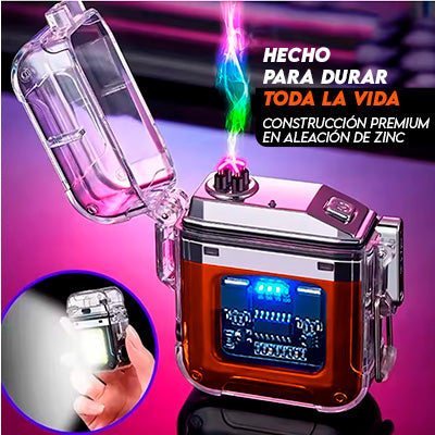 Encendedor de Plasma USB a prueba de viento y agua