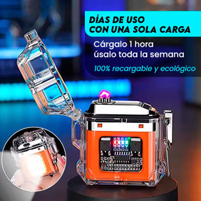 Encendedor de Plasma USB a prueba de viento y agua