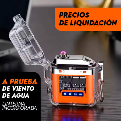 Encendedor de Plasma USB a prueba de viento y agua